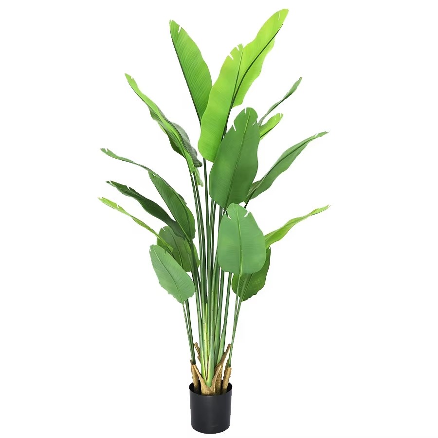 artificial tropical banana plant for hotel lobby