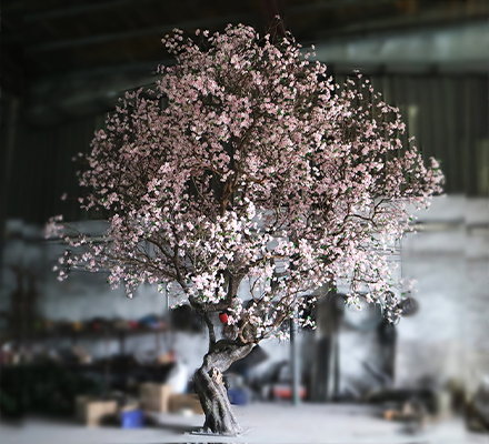 500cm high artificial pink large cherry blossom trees