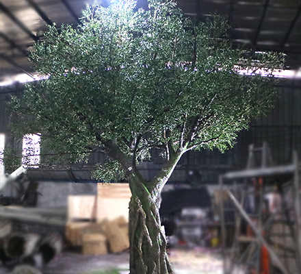 Large Artificial Landscape Olive Tree 6m Height 5m Crown