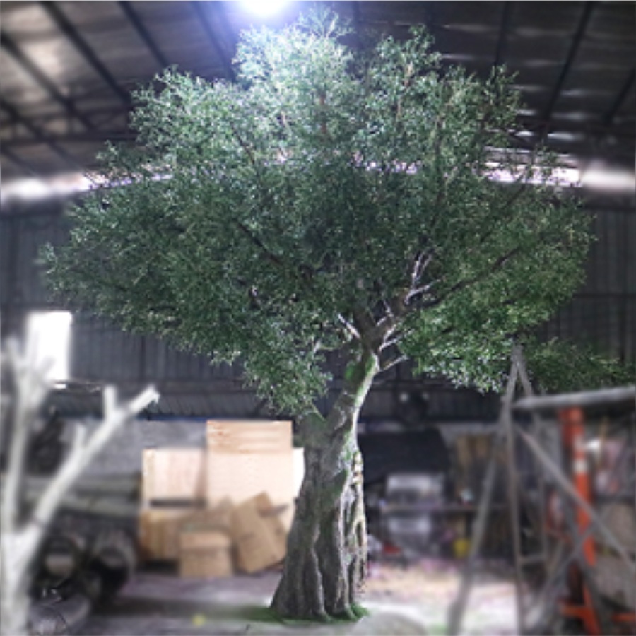 Large Artificial Landscape Olive Tree 6m Height 5m Crown