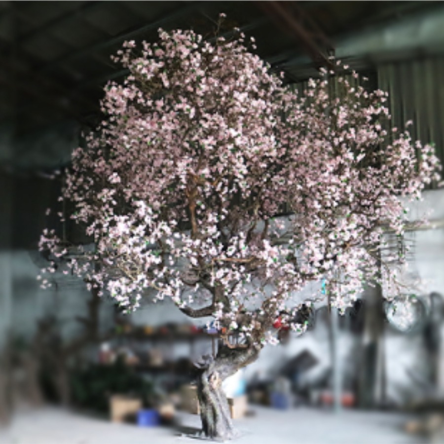 500cm high artificial pink large cherry blossom trees