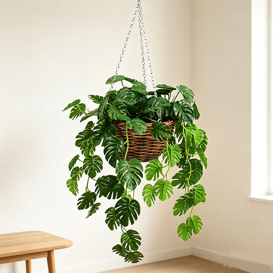 Indoor Artificial Hanging Baskets: Low-Maintenance Green Decor