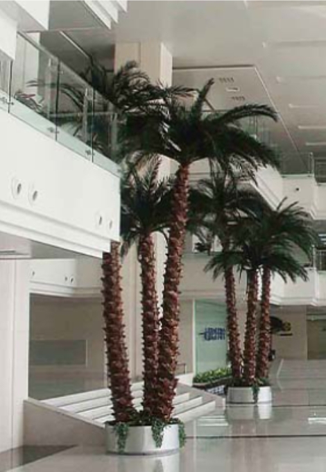 Designing an Immersive Hot Spring Retreat with Artificial Plant Landscaping