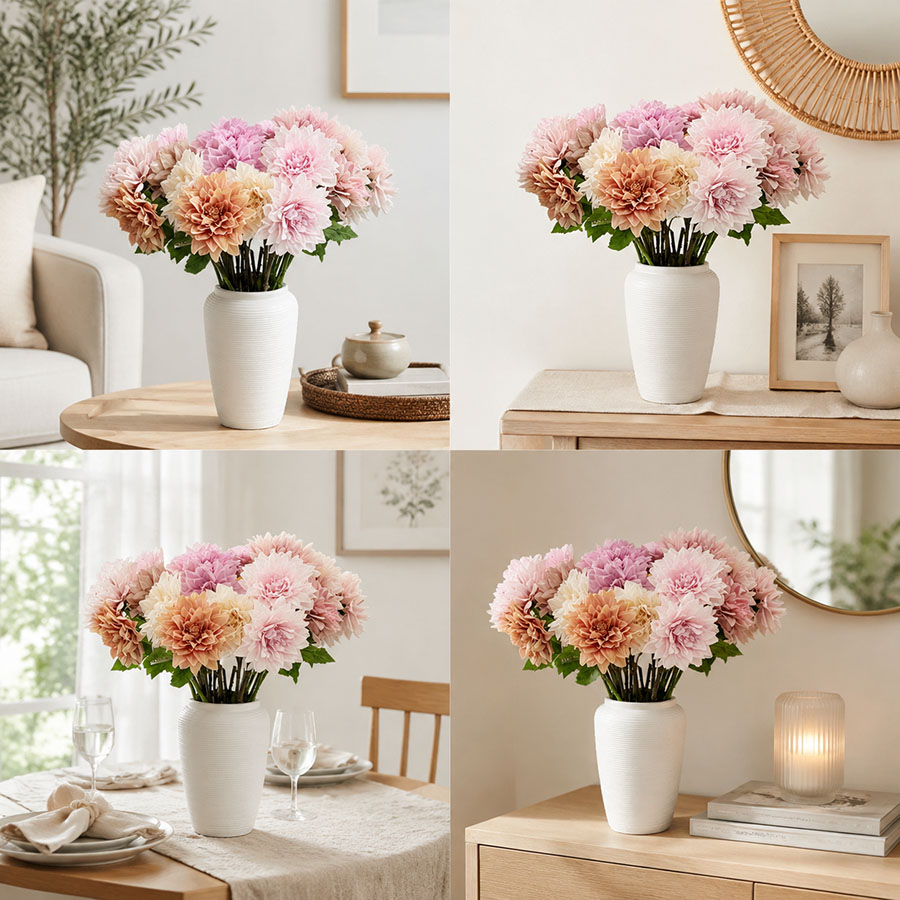New Arrival: Elegant Artificial Flower Stems for Timeless Interior Decoration