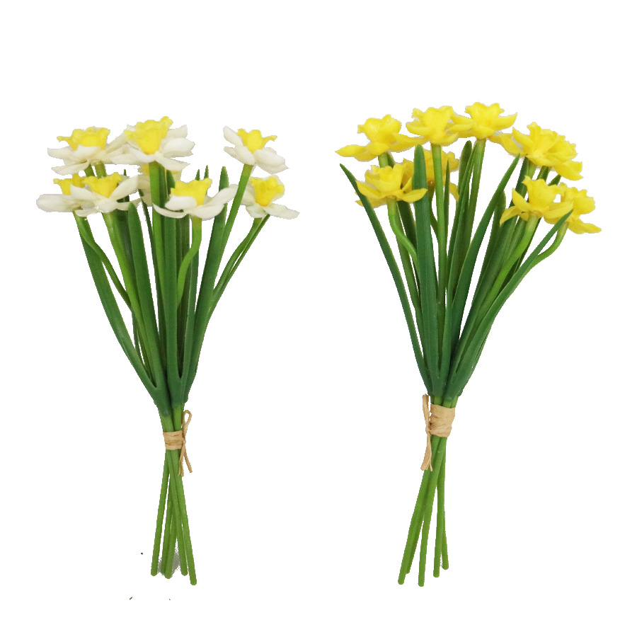 faux narcissus bundled