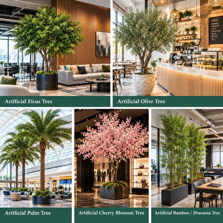 5 Most Popular Artificial Trees for Commercial Interiors