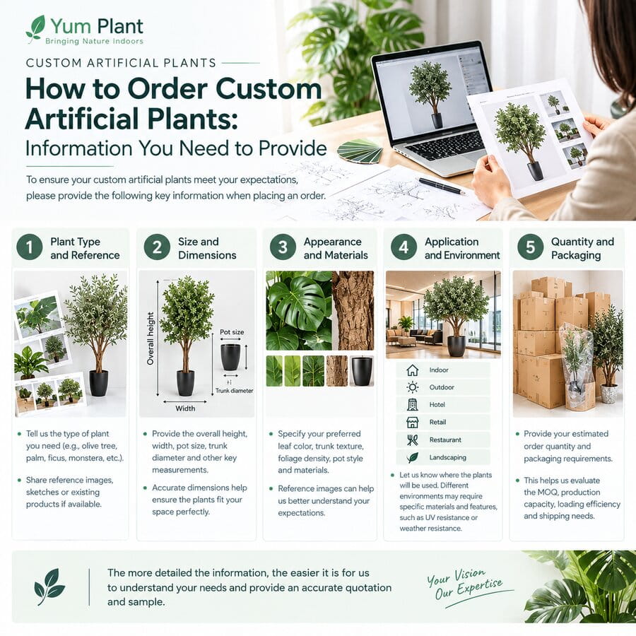 What Information Do You Need to Provide for Custom Artificial Plants?
